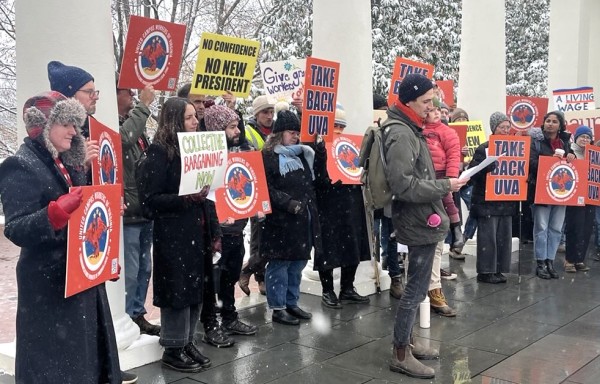 United Campus Workers at UVA Rally Against Cuts