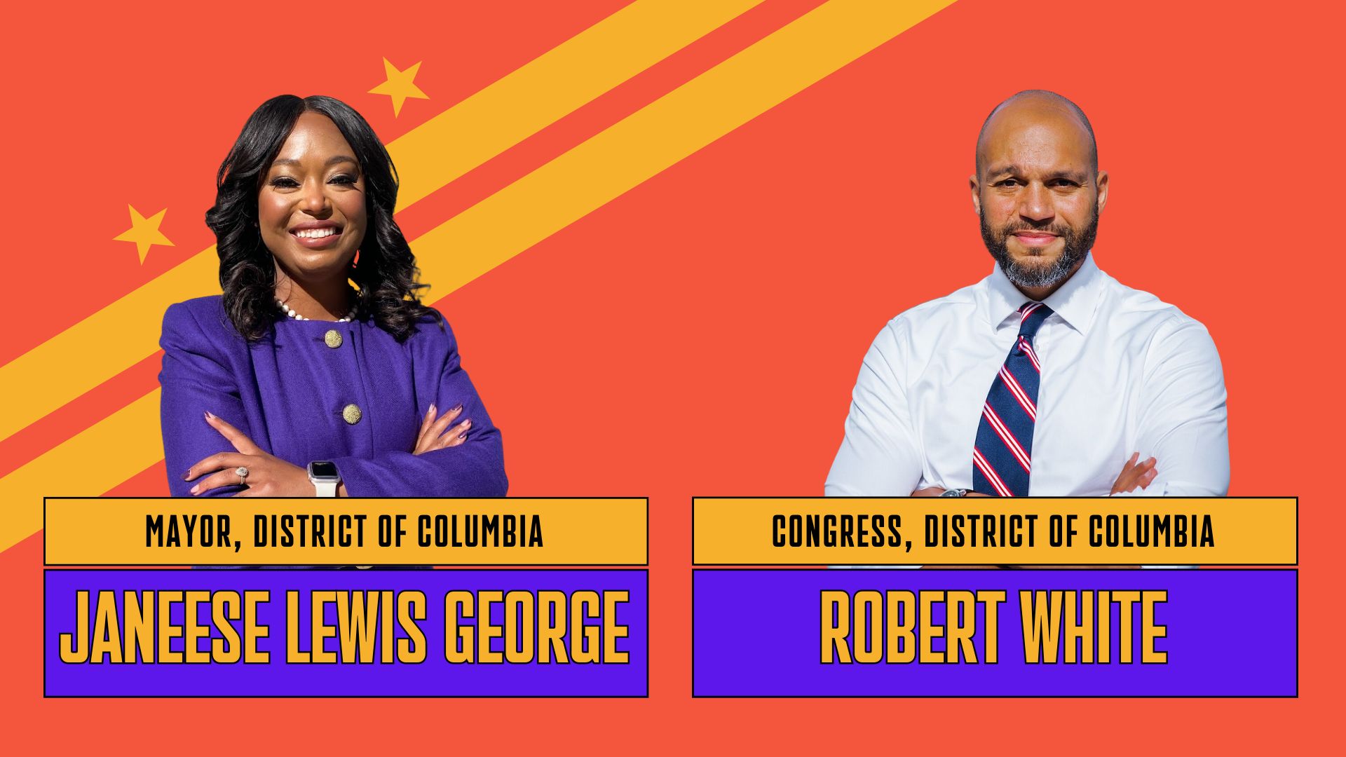 Janeese Lewis George for Mayor of District of Columbia and Robert White for Congress, District of Columbia