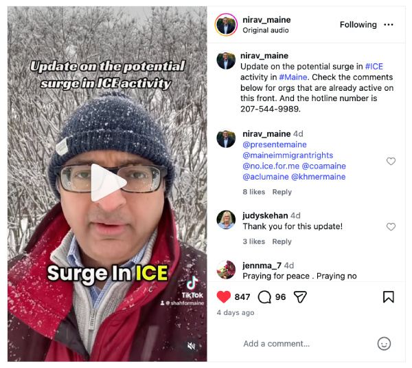 Nirav Shah Instagram Post: Update on the potential surge in ICE activity