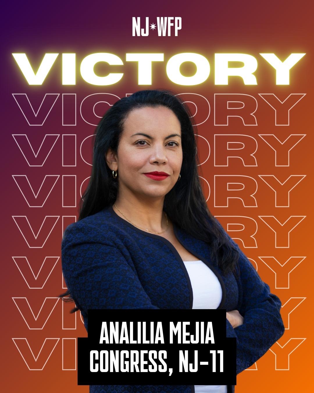 Analilia Mejia, NJ-11 wins her primary