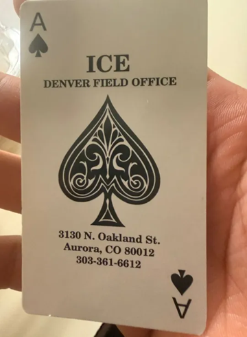 Image of an ICE of Spaces card