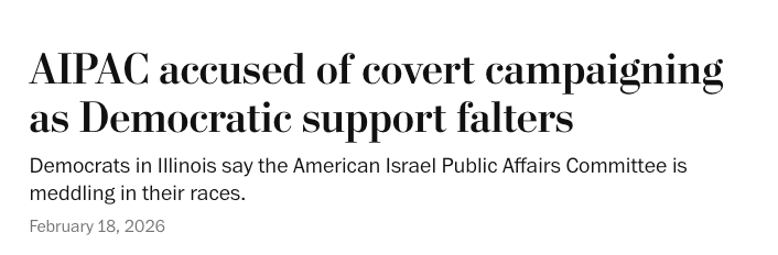 AIPAC accused of cover campaigning