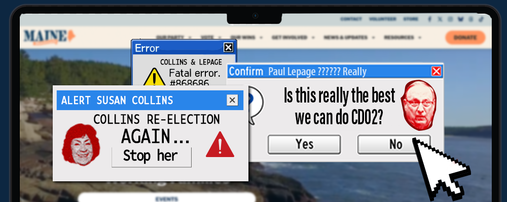 Collins re-election again... Paul LePage is this really the best we can do CD02?