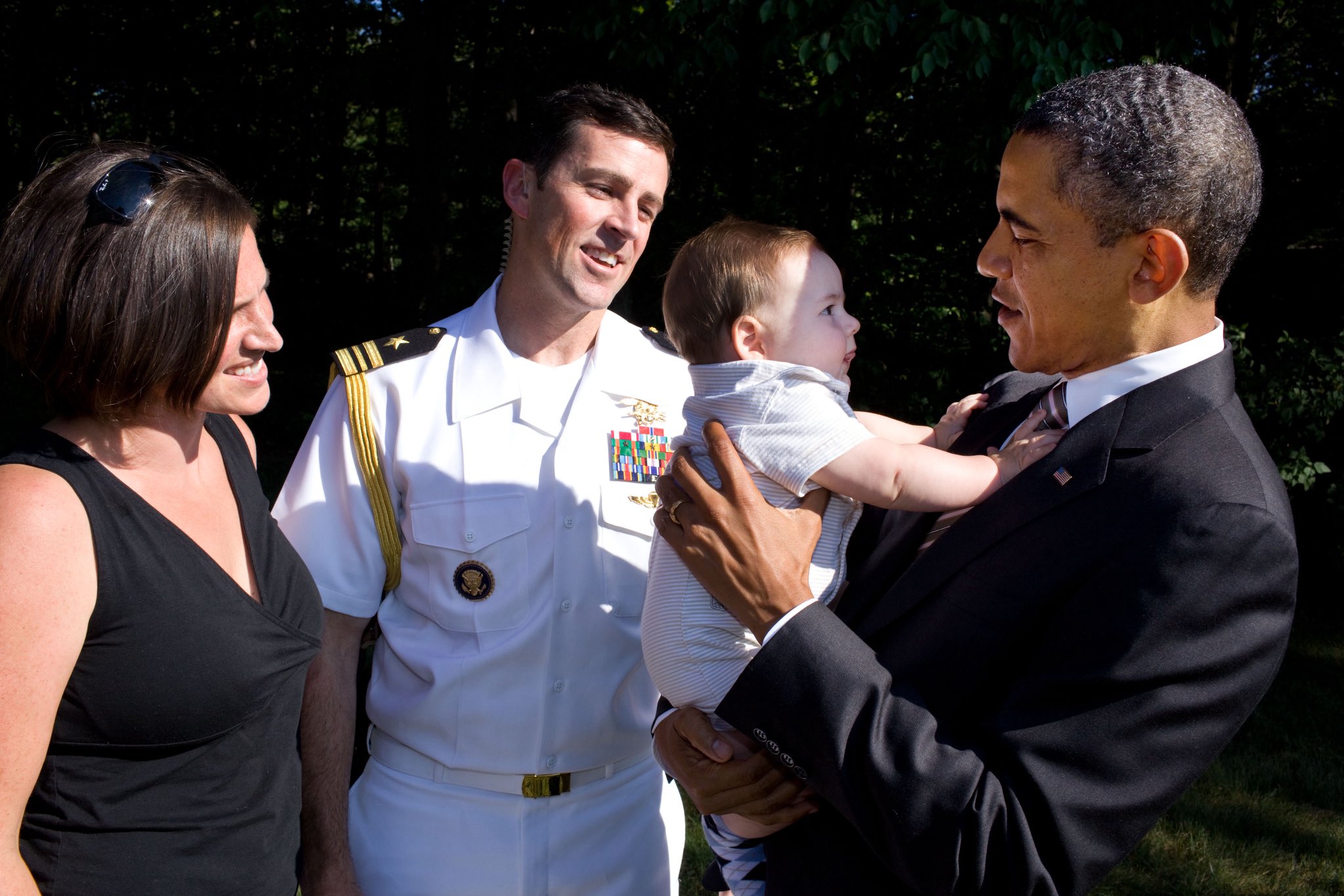 Matt and family with President Obama