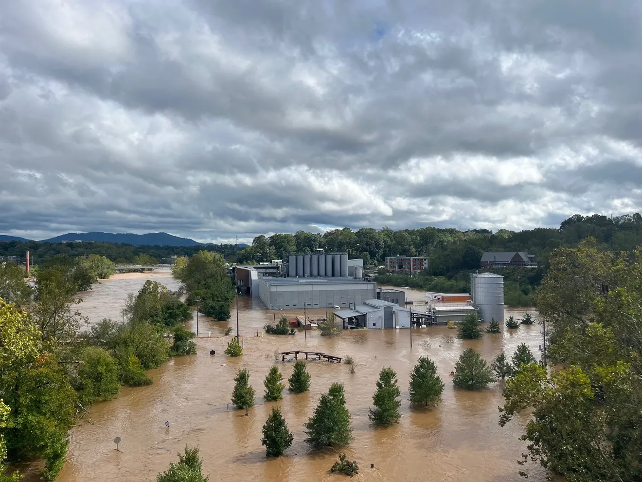 Flooding swallowed the River Arts District in Asheville, NC after Hurricane Helene Flooding swallowed the River Arts District in Asheville, NC after Hurricane Helene