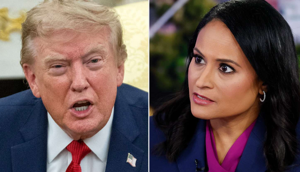 Donald Trump and Kristen Welker