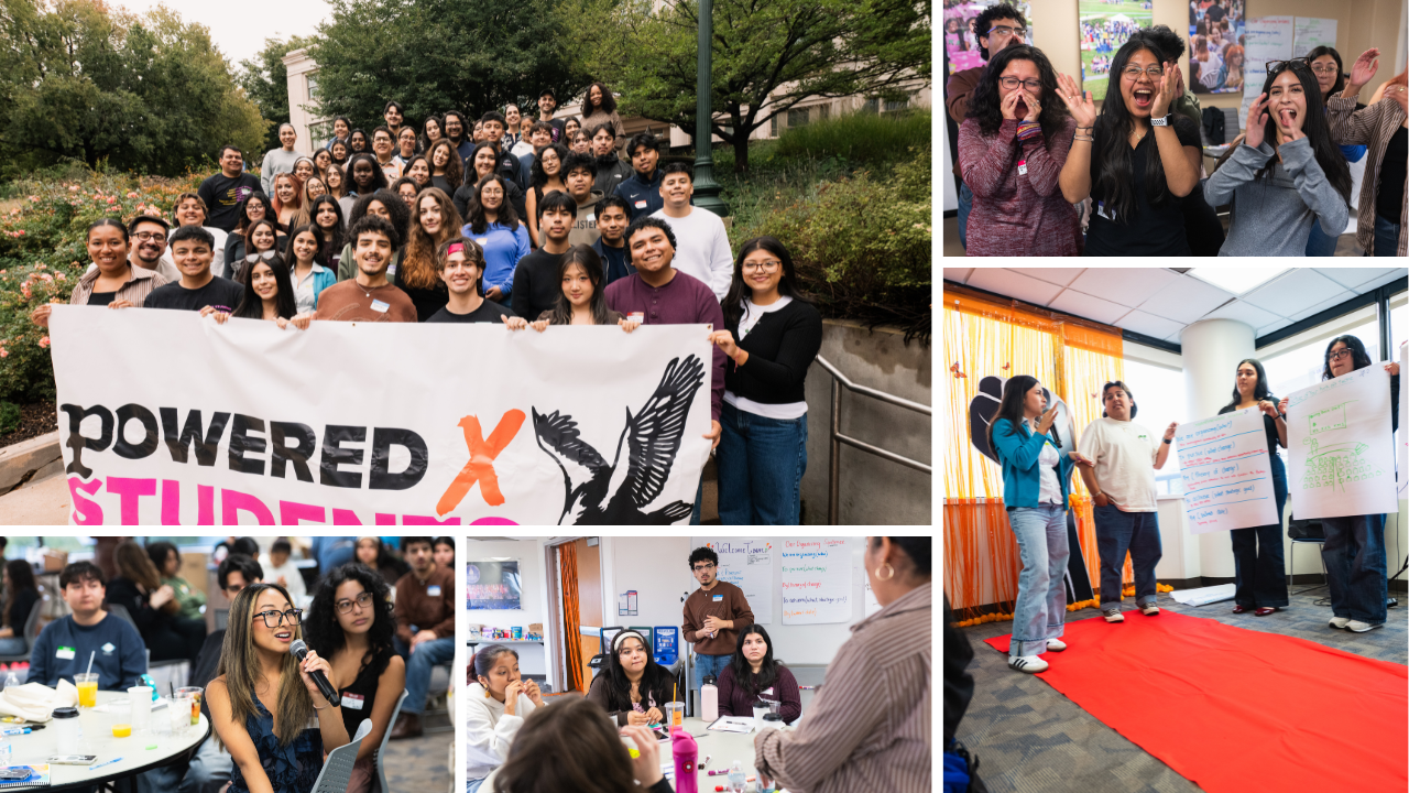 image collage of students