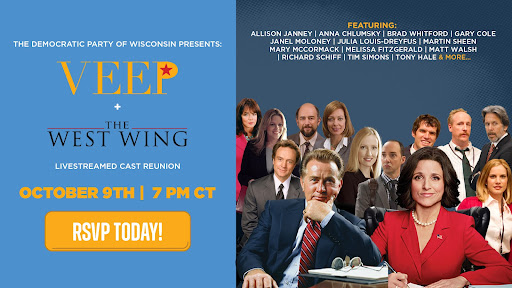 VEEP & West Wing livestream October 9th