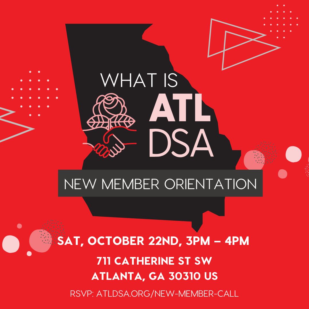Graphic used to promote the New member orientation on October 22th at 3 PM