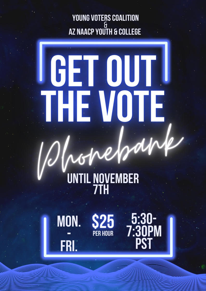 Get Out the Vote Phonebank - every weekday until November 7th! $25/hour, 5:30 - 7:30 PM PST