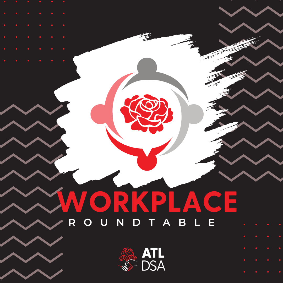 Image promoting the monthly ATLDSA Workplace Roundtable