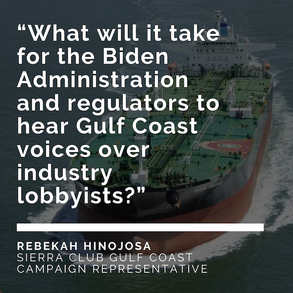 What will it take for the Biden Administration to hear Gulf Coast voices over industry lobbyists?
