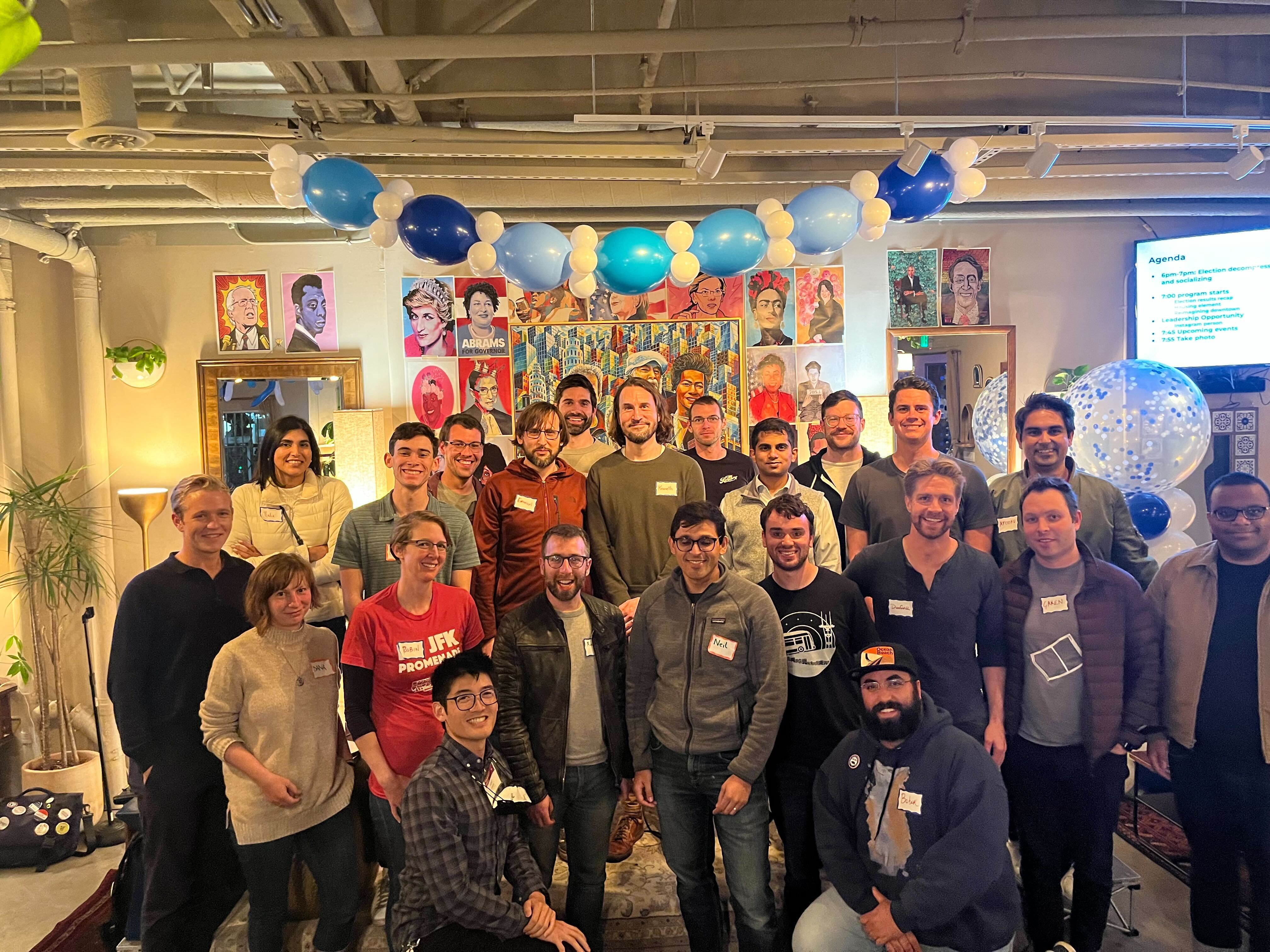 Picture of attendees at a recent meeting, dated November 9, 2022