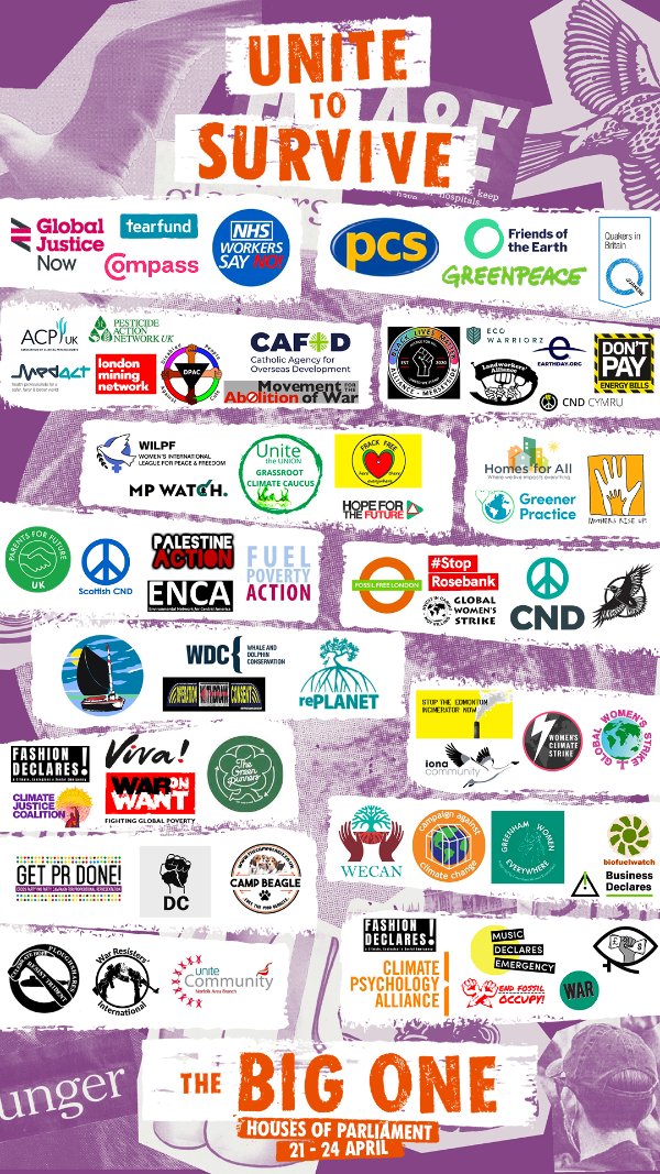 Logos of supporting organisations for The Big One