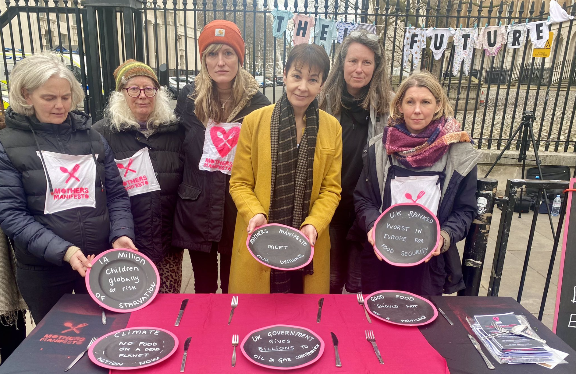 Outside the House of Commons with Right to Roam campaigners