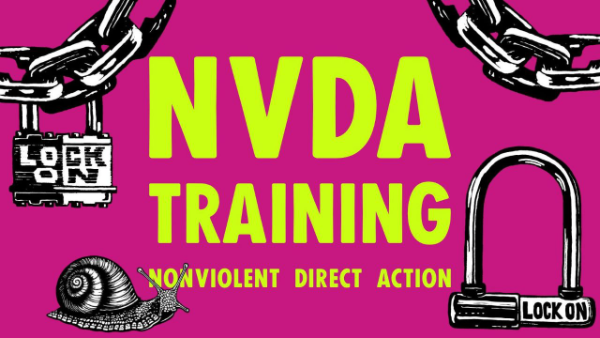 Graphic displaying text for NVDA training