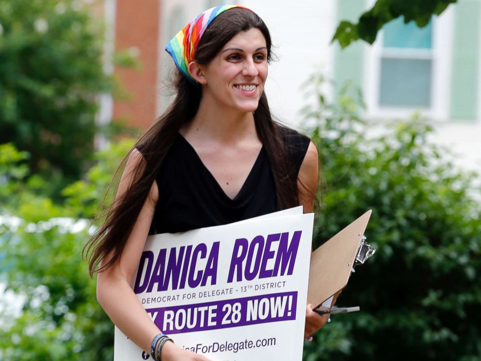 Rep. Danica Roem campaigning to fix Route 28.