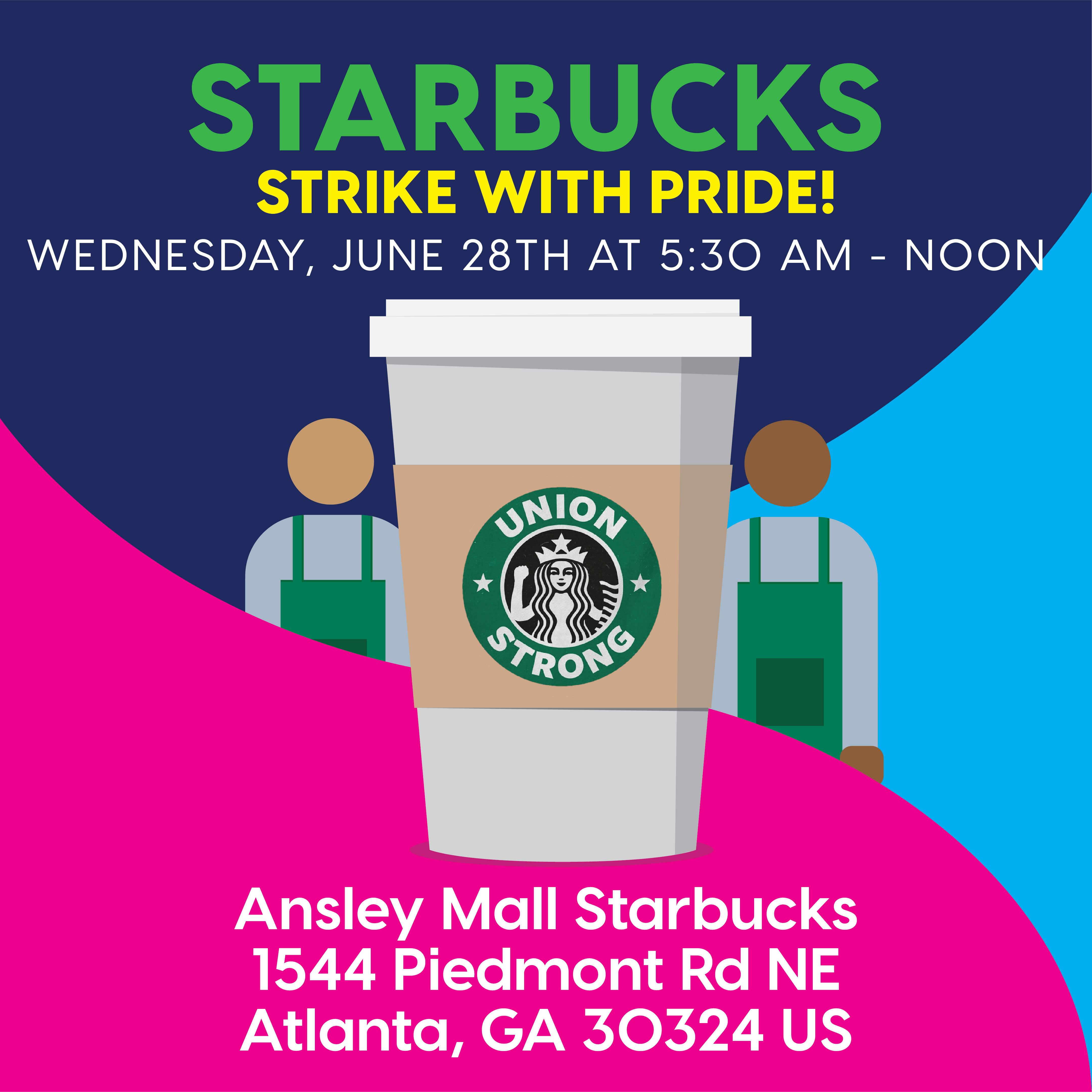 Starbucks strike with Pride promo image