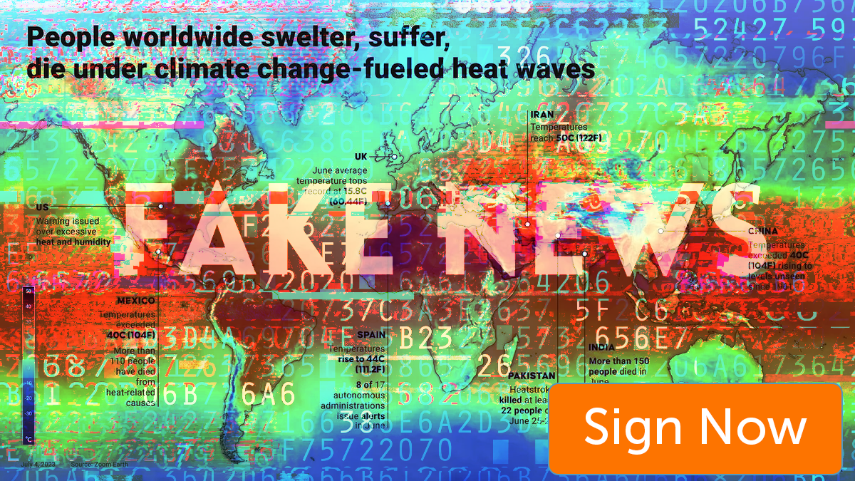 Climate denial is getting more powerful online. Help us push back by signing this petition.