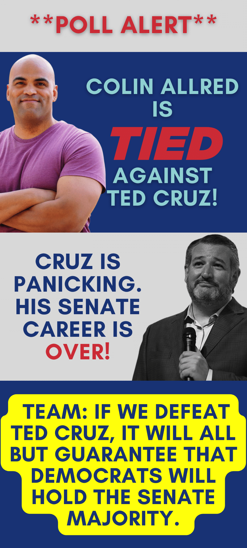 Donate now to help defeat Ted Cruz!