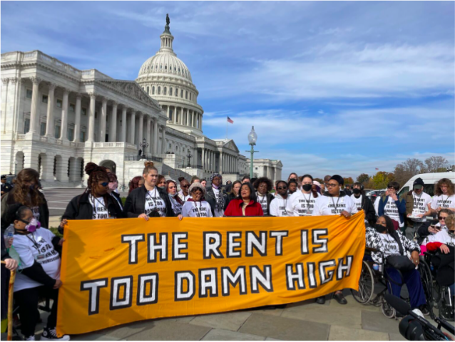 Protests for lowering rent prices