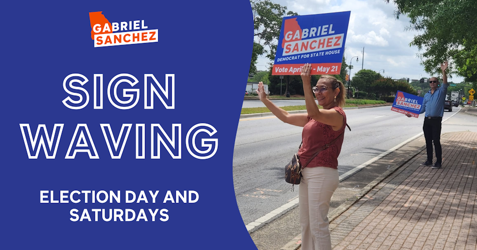 Sign waving promo image