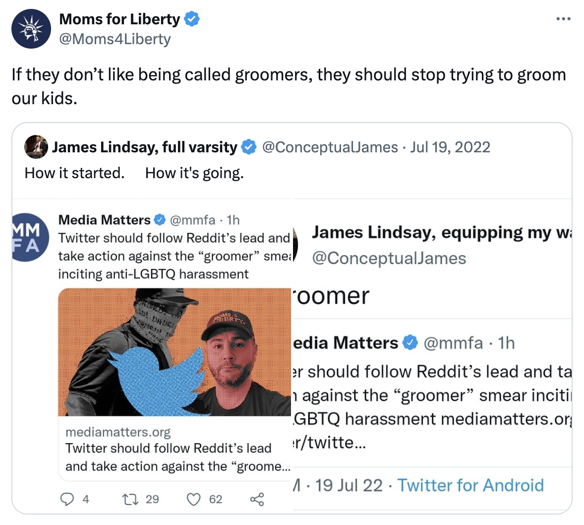 Moms for Liberty tweet