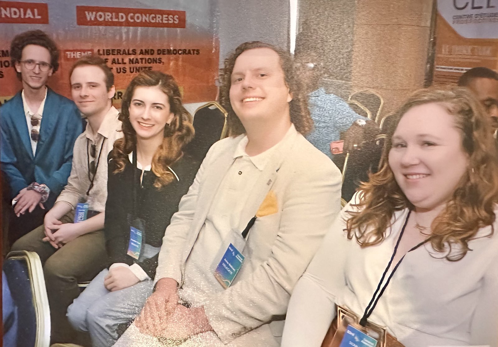 YDA IFLRY Delegation William Greer (L), Zachery Annis, Gennifer Geer, Arne Nelson, & Caitlin Taffe