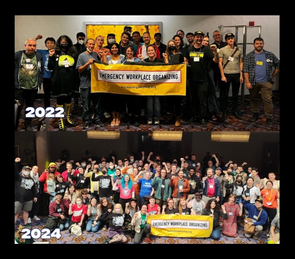 Comparison photo of EWOC cohort at LN from 2022 to 2024