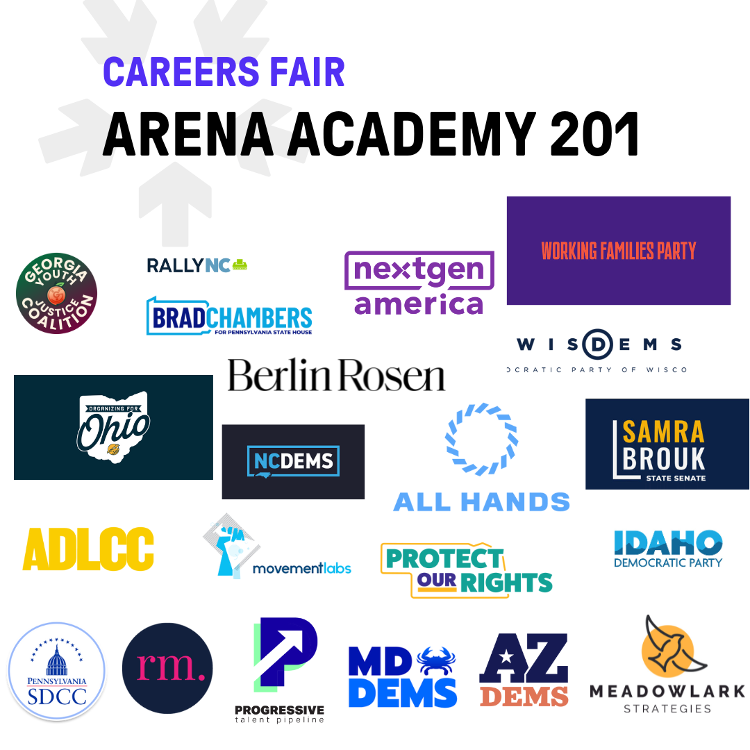 An image displaying logos of employers attending the jobs fair. Clicking the link leads to a typeform where one can sign up to RSVP for the jobs fair and ensure employers have access to their uploaded resume.