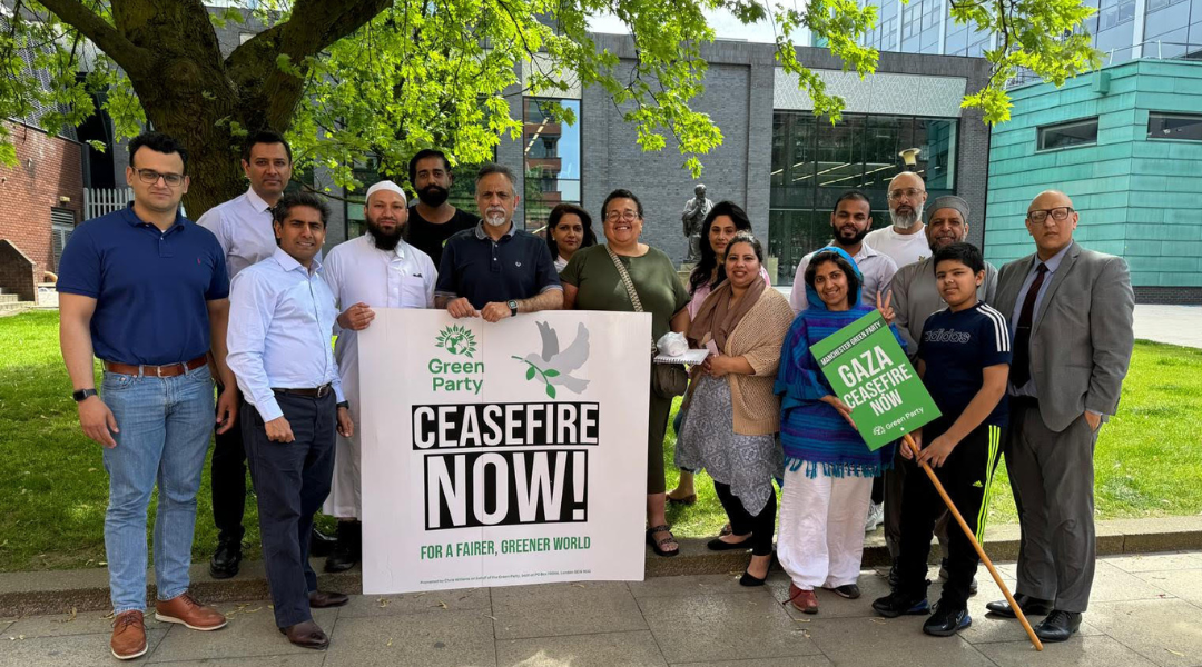 Co-chairs Asma and Fesl and other representatives of Muslim Greens.