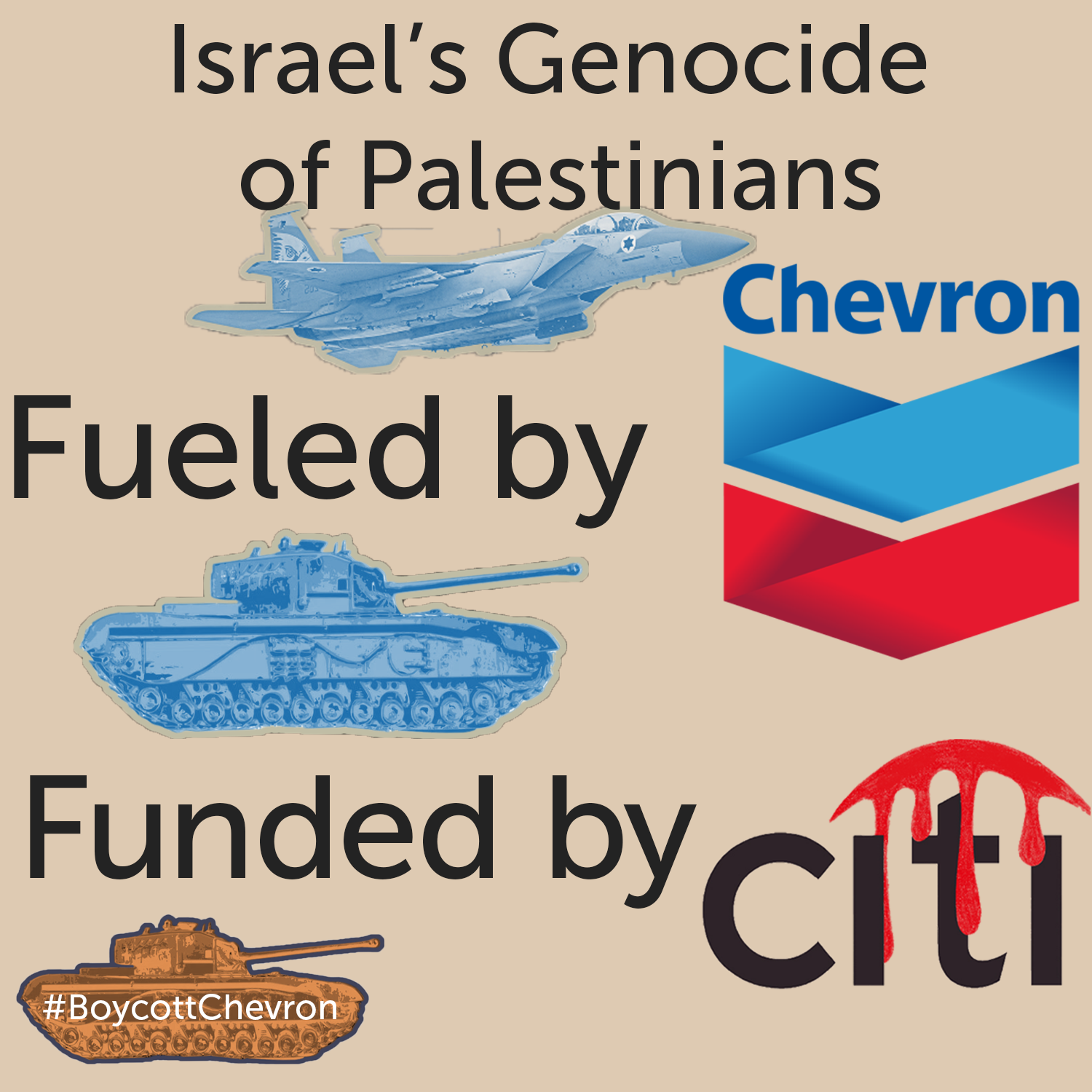 Israel's genocide of Palestinians: Fueled by Chevron, funded by Citi