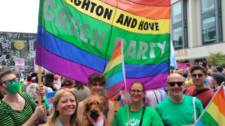 Sian Berry at Trans Pride earlier this month.