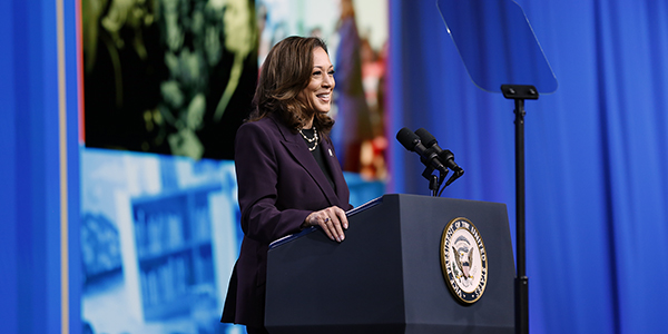 Vice President and presidential candidate Kamala Harris