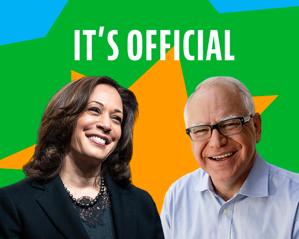 It's Official! Kamala Harris and Tim Walz are THE Democratic nominees for 2024!