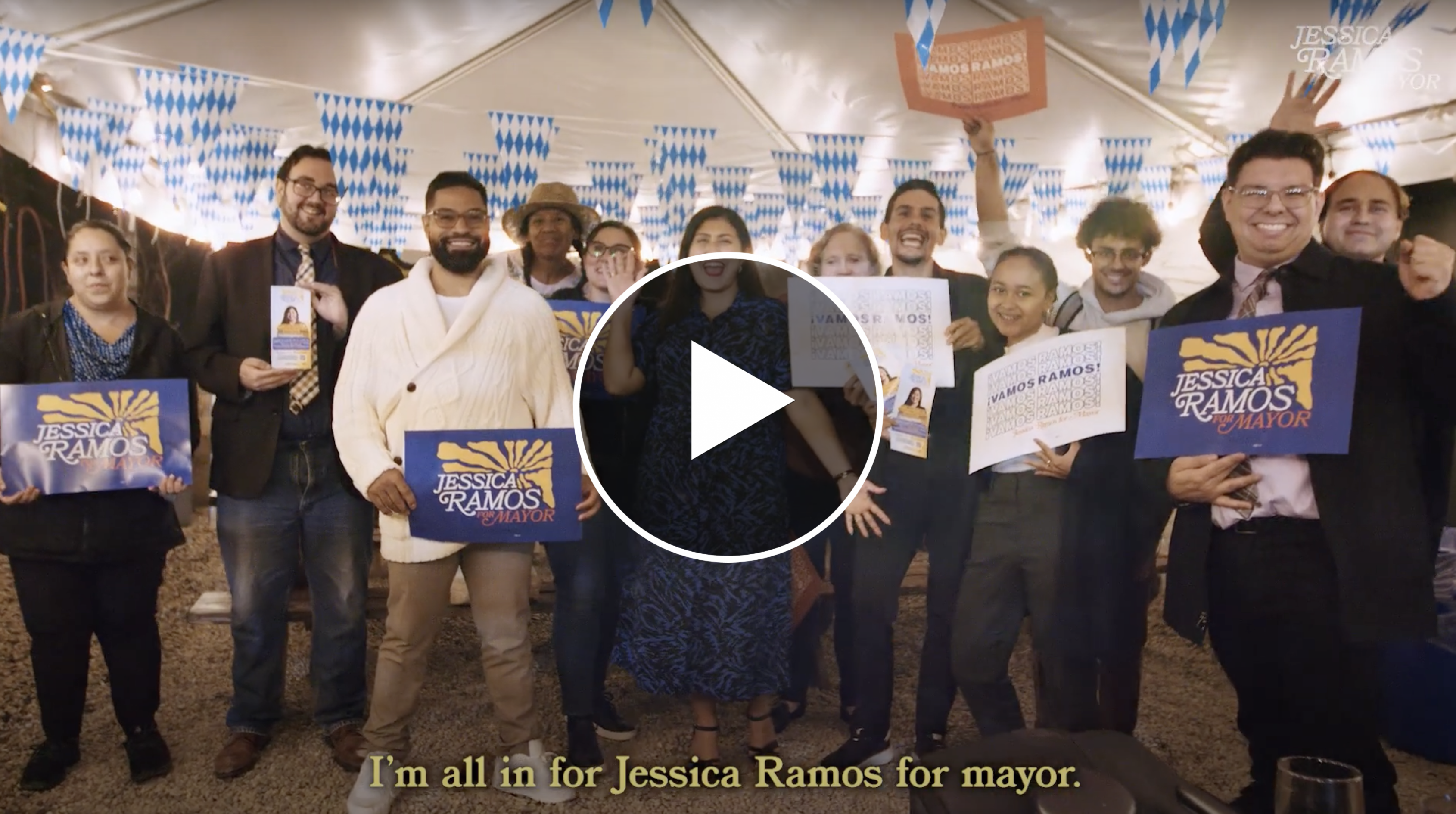 Preview Image of Jessica Ramos for Mayor Volunteer Feature Video.