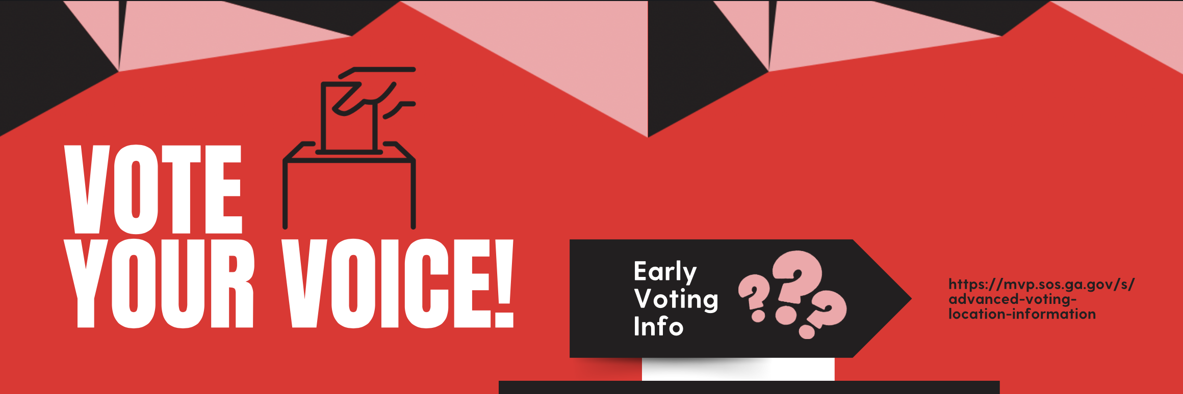 Email header saying vote your voice.