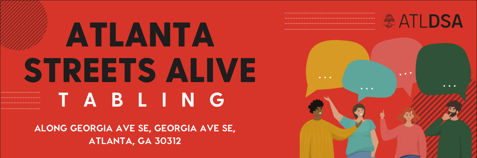 Promo image for the Atlanta Streets Alive Tabling Event