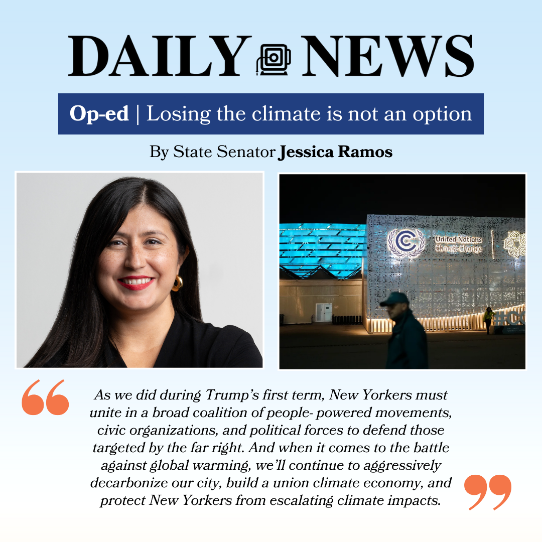 Preview Image of Jessica Ramos Op-Ed in NY Daily News