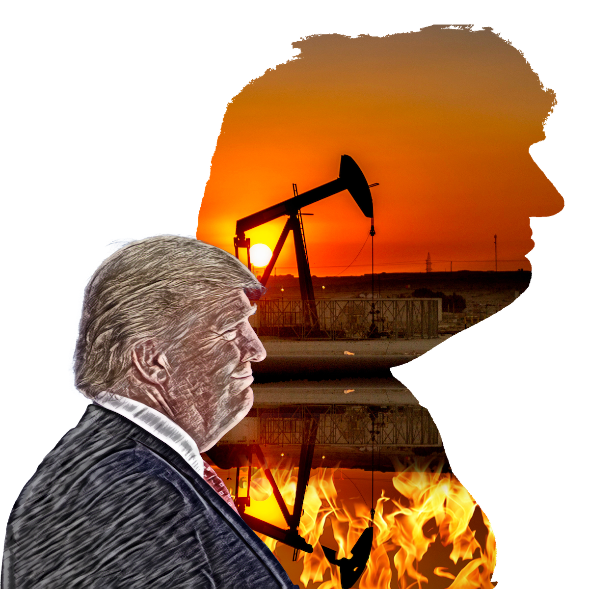 Trump casts a long shadow filled with fire and fossil fuels over the earth