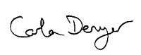 Carla Denyer signature.