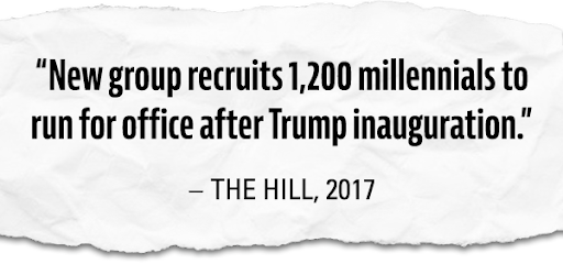 New group recruits 1,200 millennials to run for office after Trump inauguration. - THE HILL, 2017