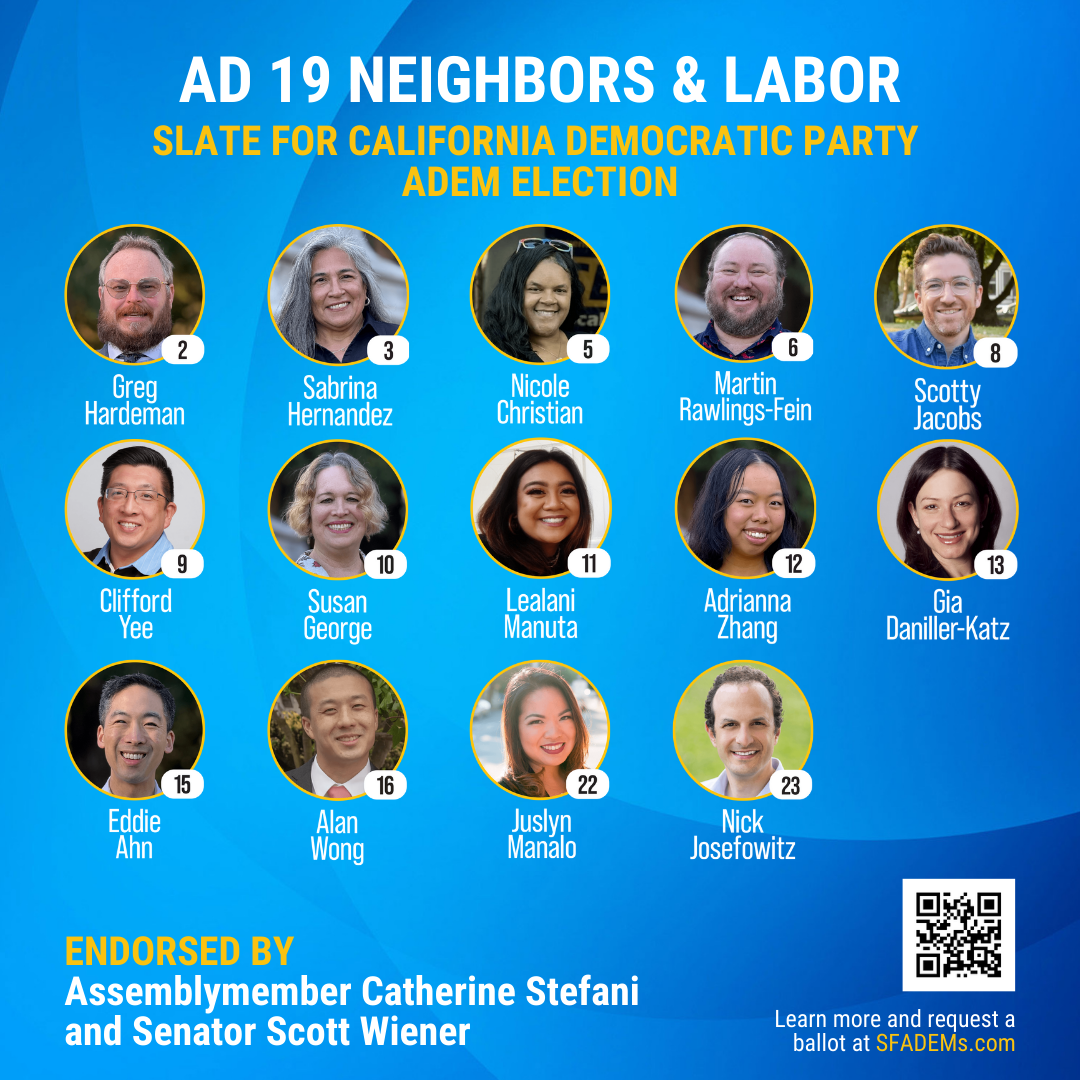 AD-19 Neighbors & Labor Slate