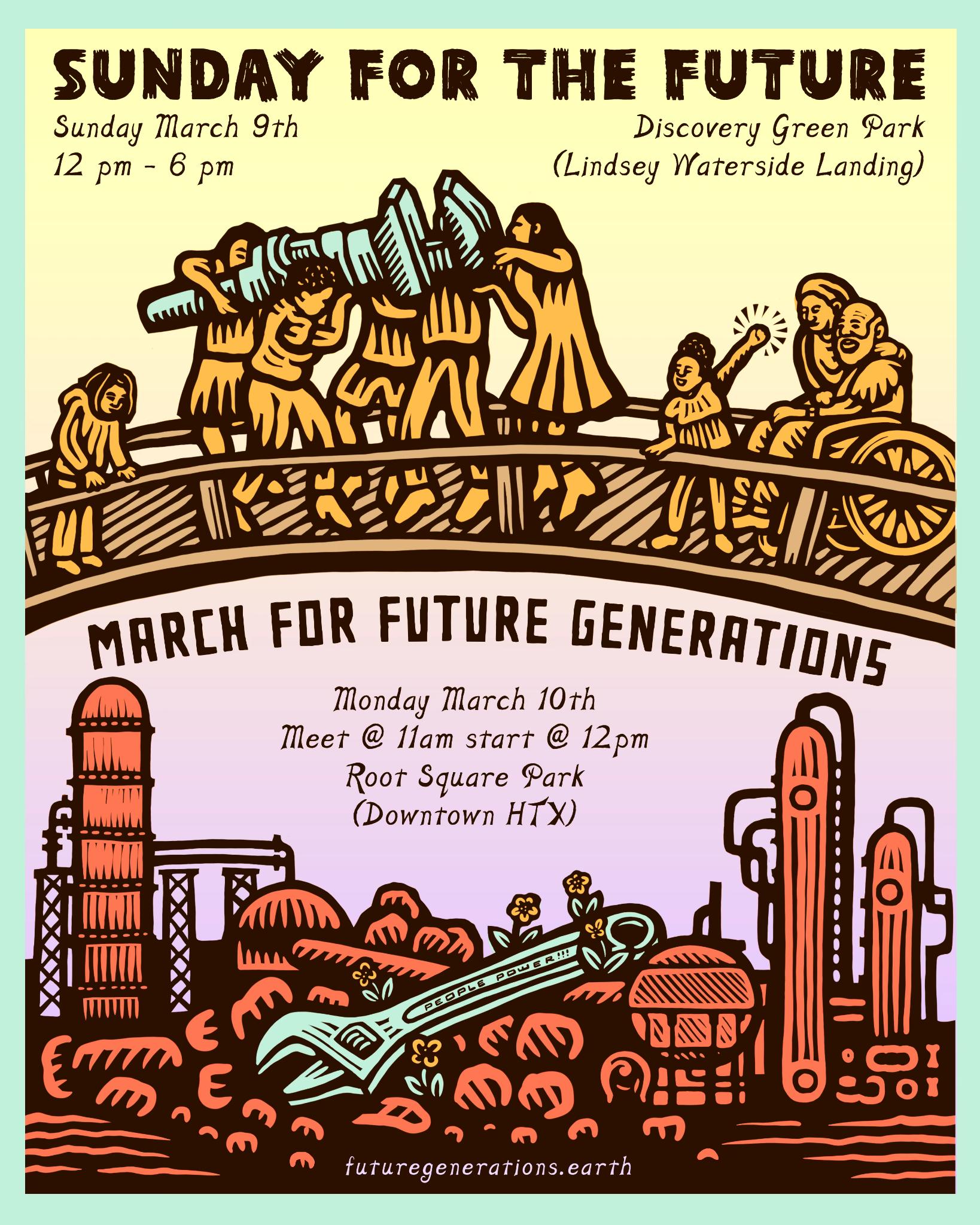 A flier for our rallies on Sunday and Monday