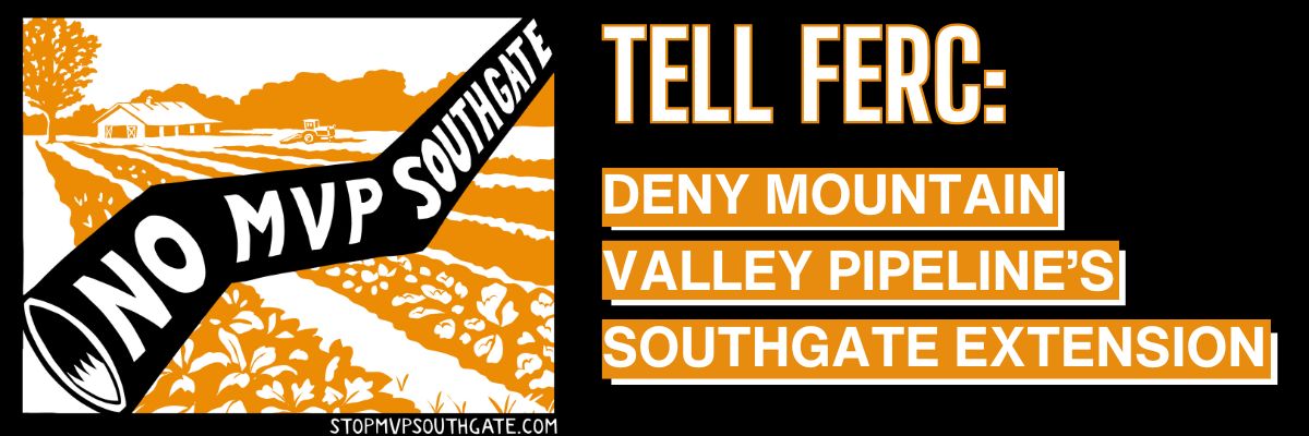 Tell FERC: Deny MVP's Southgate Extension