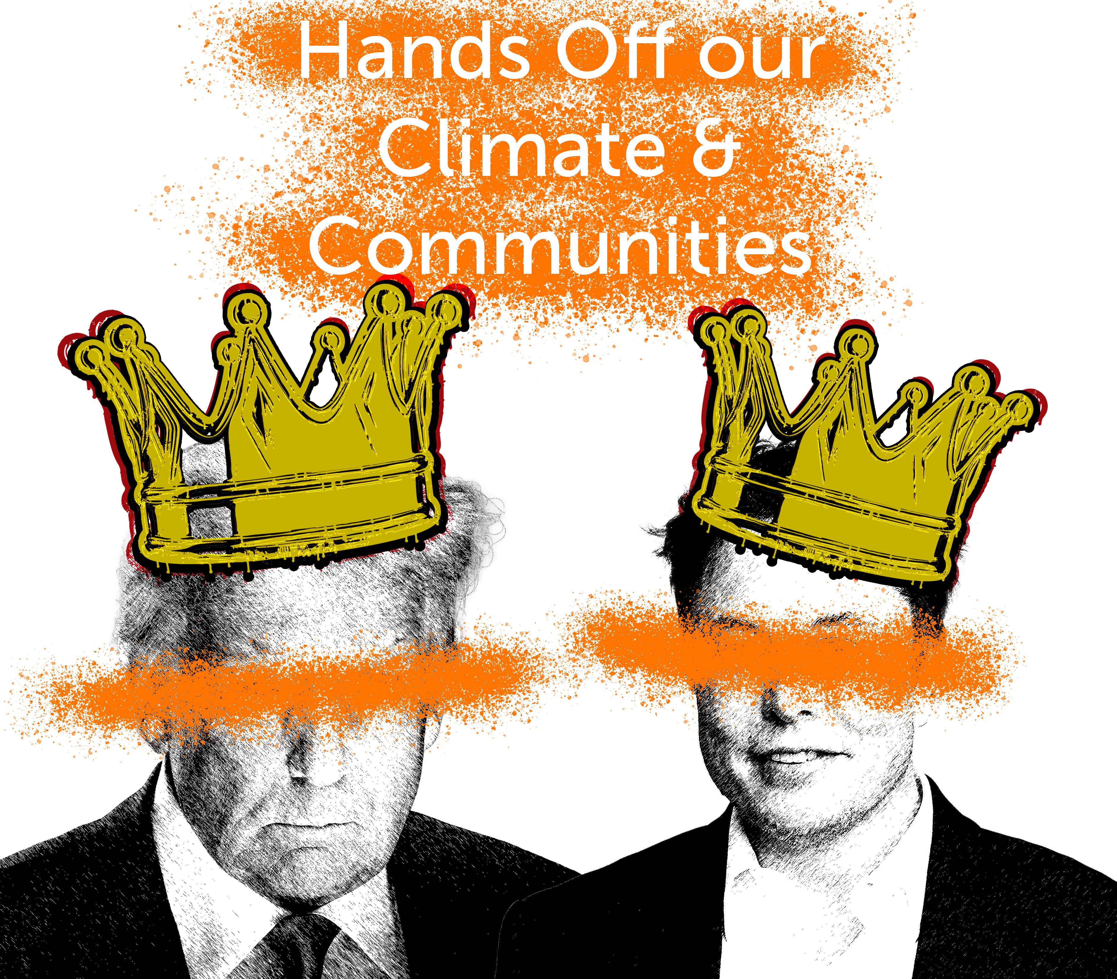 an image shows Trump and Musk wearing crowns under the words 