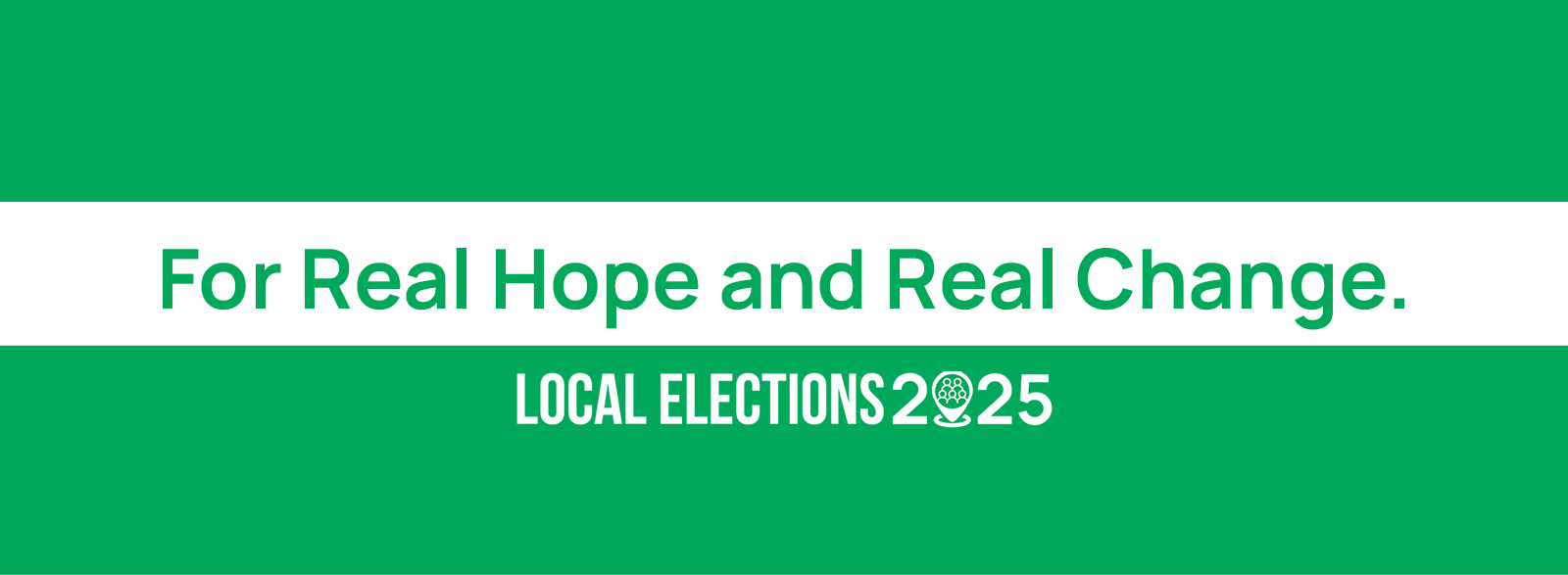 The Green Party - For Real Hope and Real Change 2025
