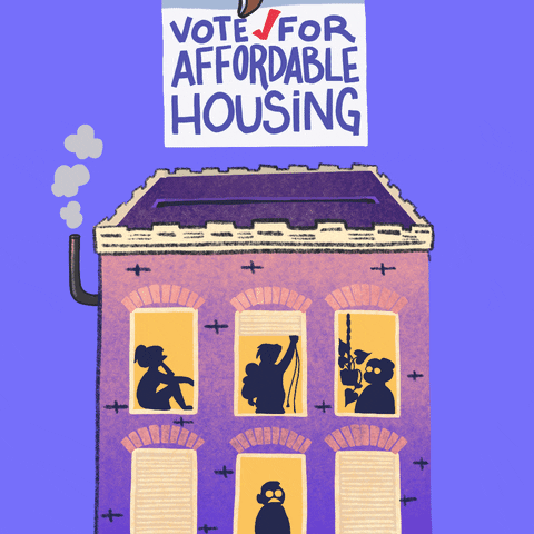Vote for Affordable Housing Animated Image