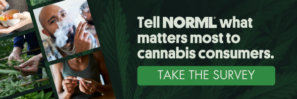 Tell NORML what matters most to cannabis consumers. Take the survey.