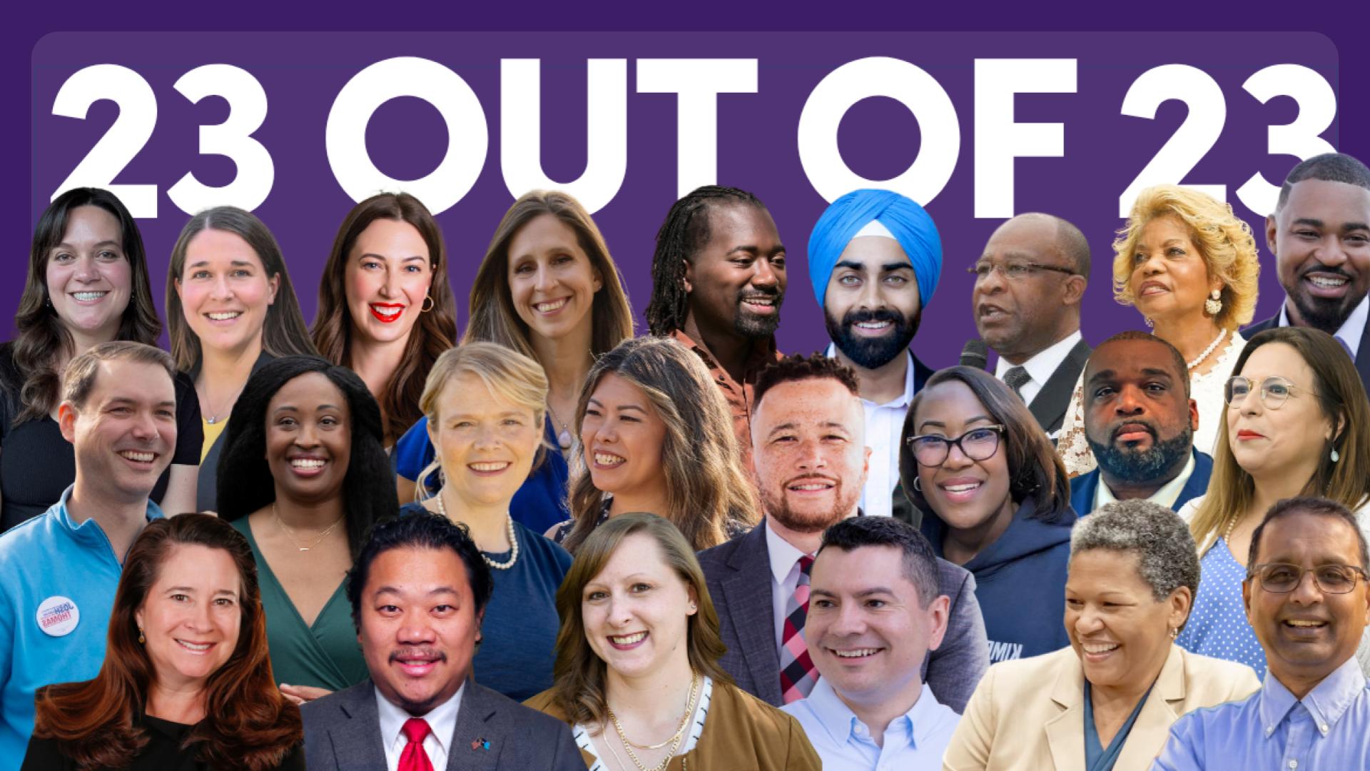 23 out of 23 victories